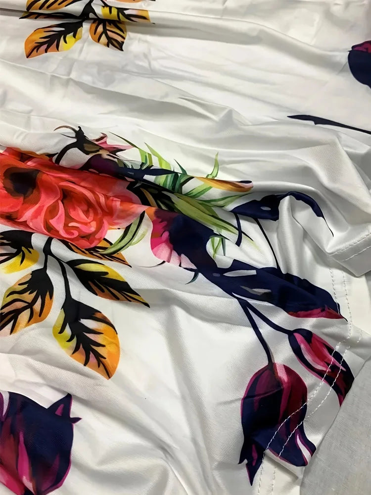 Chic Floral Maxi Dress For Woman