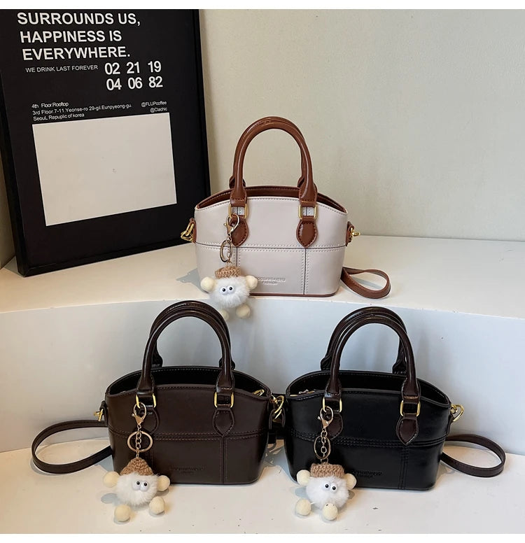 Women's Bucket Bag Crossbody Purse, Fashion Soft Cylinder Shoulder Bag with Adjustable Strap & Zip Top, Multi-Purpose