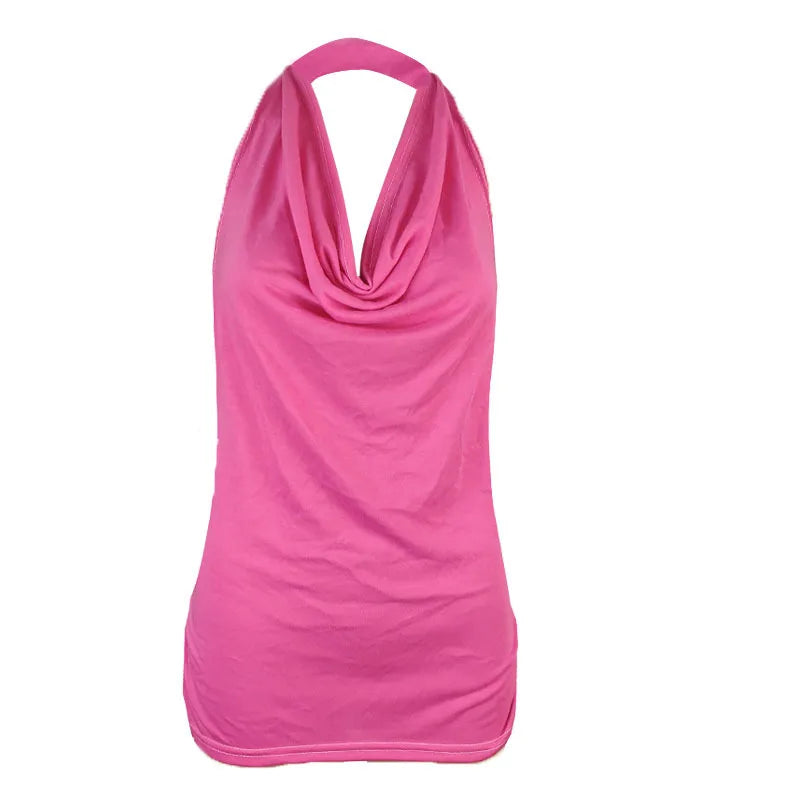 Top Women Drape V Neck Sexy  Pink Corset Tee Shirt Femme Tops Woman