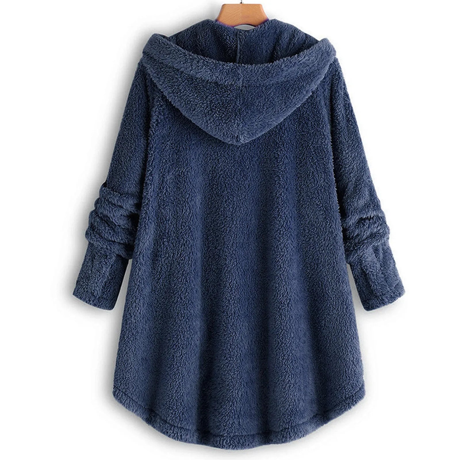 Women Warm Coat Wool Jacket Hooded Jacket New Women's Coats Solid Color Jacket