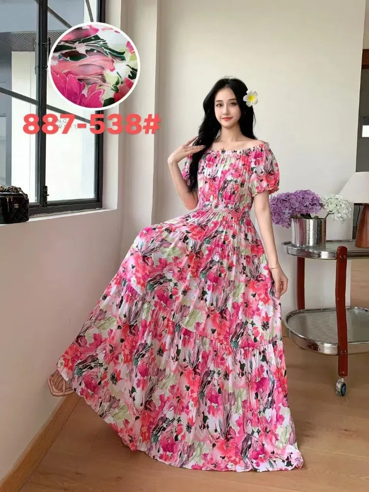 Long Maxi Dress Women Clothing Spring Summer Fashion