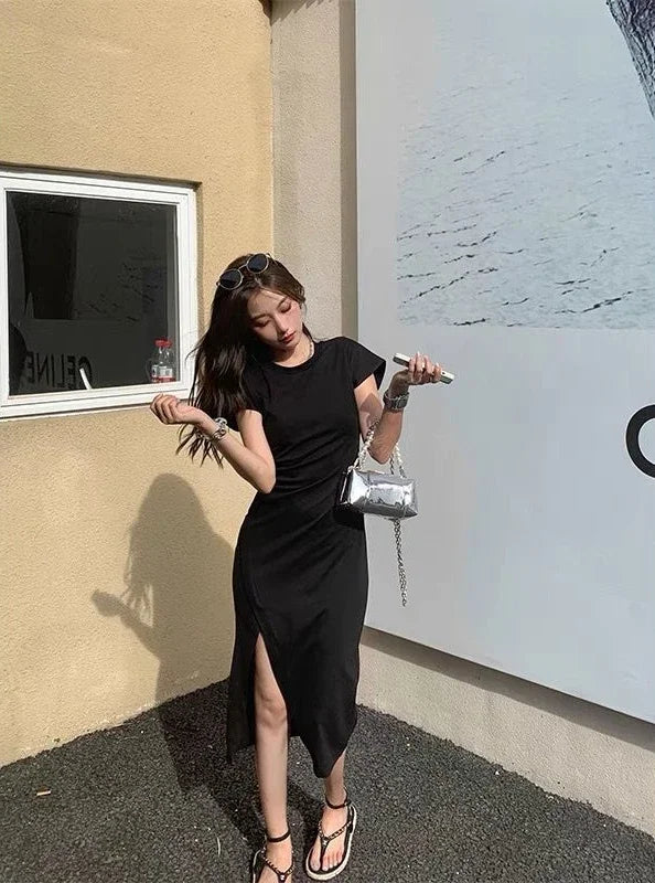 Midi X New in Chic and Elegant Pretty Cheap Casual  Outfits Harajuku Cotton