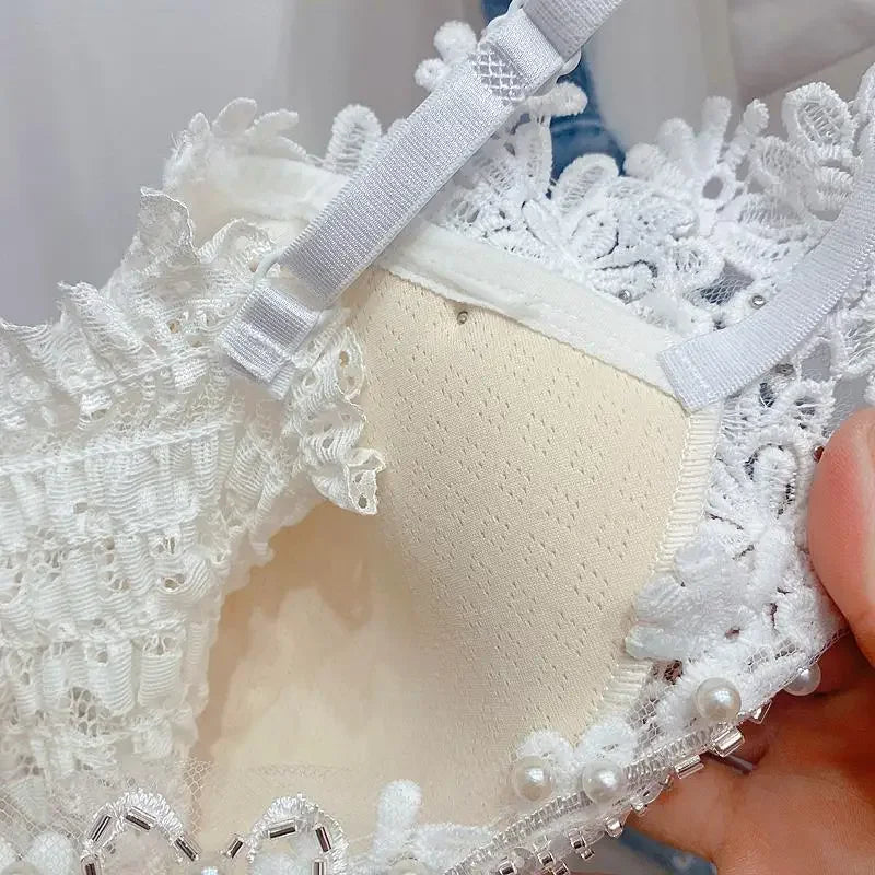 Women Clothing Heavy Beading Floral Tank Sexy Crop Tops