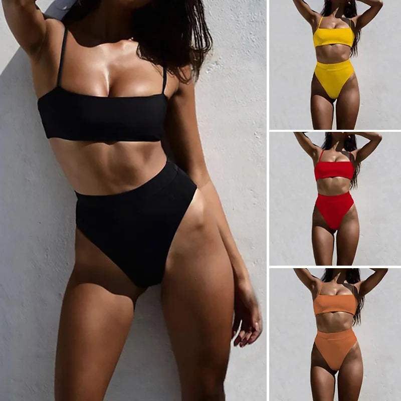 Sexy Bikini Set High Waist Bikinis Bathing Suits Beach Bikini for Women