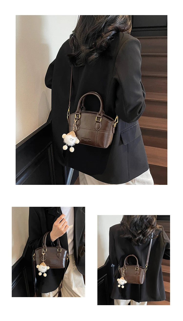 Women's Bucket Bag Crossbody Purse, Fashion Soft Cylinder Shoulder Bag with Adjustable Strap & Zip Top, Multi-Purpose
