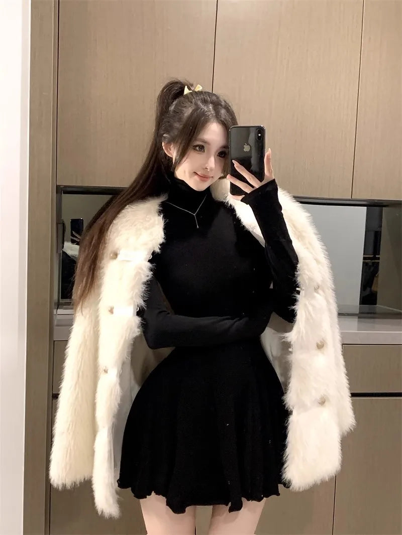 Autumn and Winter Fashion New Women's Elegant and Sexy Hot Girl Inner Dress Fashion