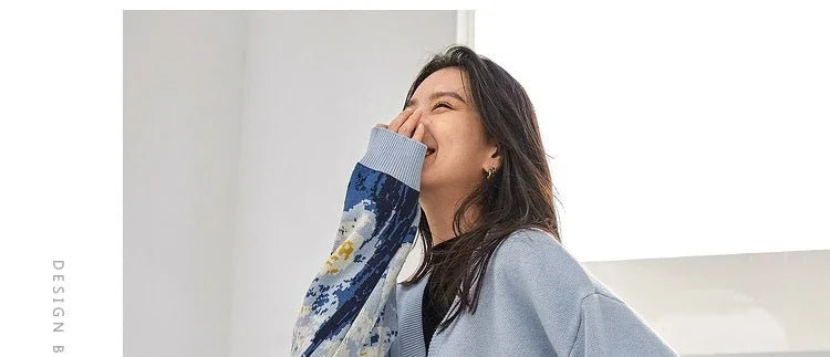 Winter Women‘s Cardigan Designer Knitted Sweater Coat Female New Fashions