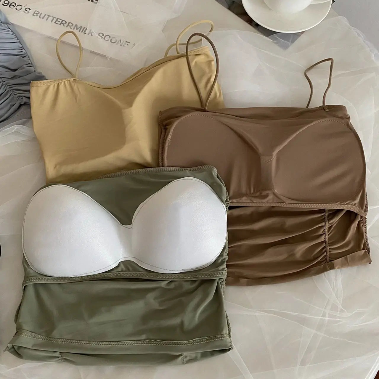 Women Crop Tops Sexy With Cups Female Underwear Lingerie Woman Clothing