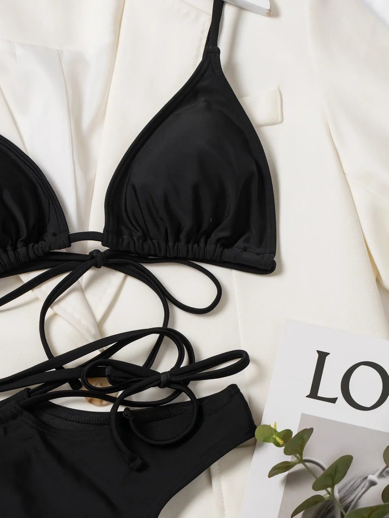 Women Sexy Trikini Triangle Cup Brazilian Bikini