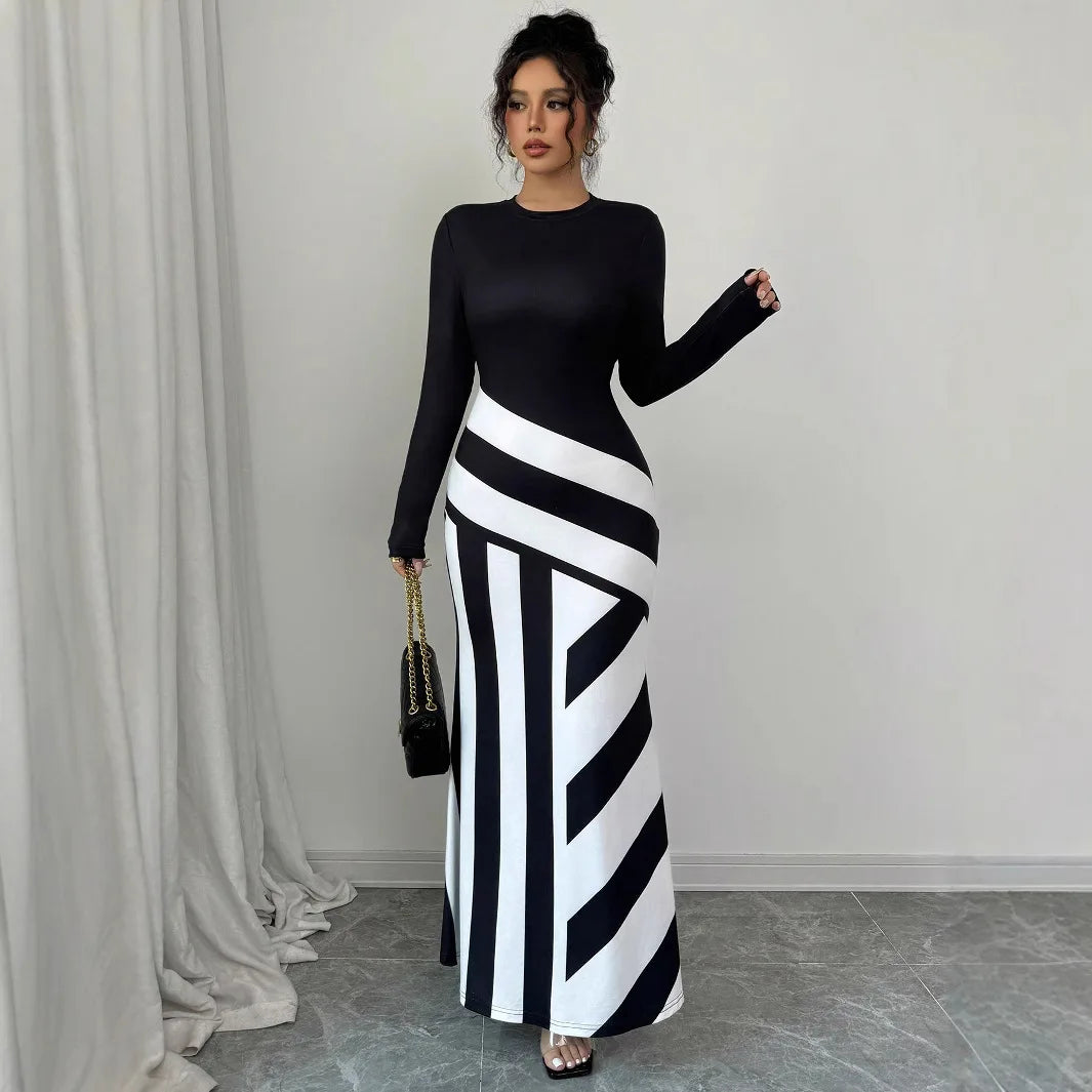 Sexy Women's Maxi Dresses New Autumn Streetwear Fashion