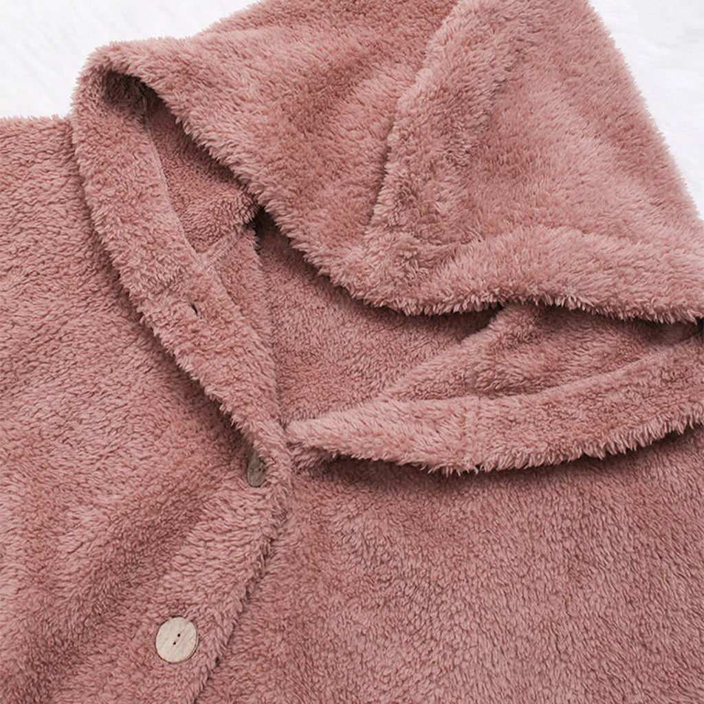 Women Warm Coat Wool Jacket Hooded Jacket New Women's Coats Solid Color Jacket
