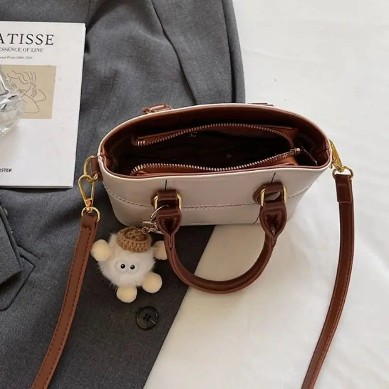 Women's Bucket Bag Crossbody Purse, Fashion Soft Cylinder Shoulder Bag with Adjustable Strap & Zip Top, Multi-Purpose