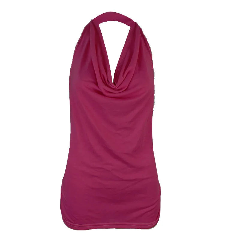 Top Women Drape V Neck Sexy  Pink Corset Tee Shirt Femme Tops Woman