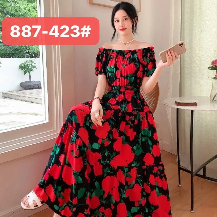 Long Maxi Dress Women Clothing Spring Summer Fashion