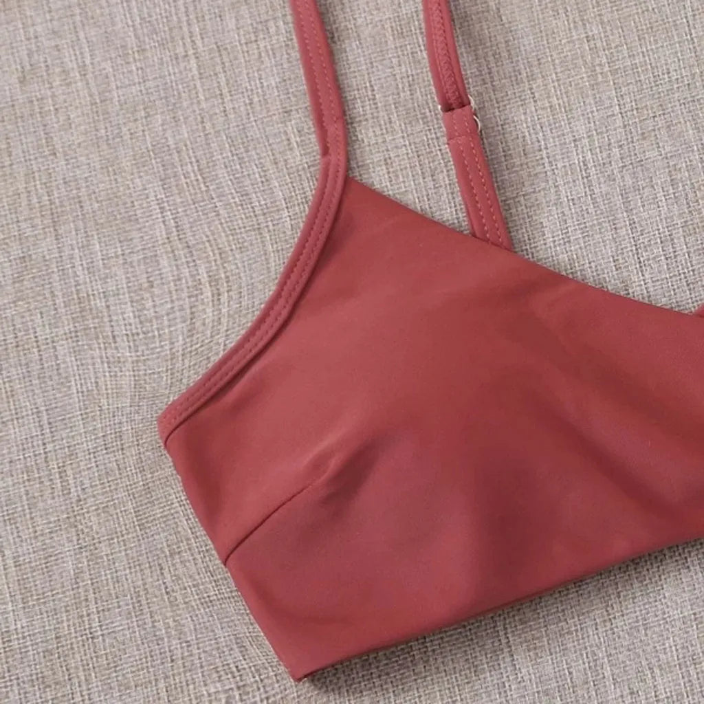 Women Swimwear Floral Random Print Set Push-Up Bikinis