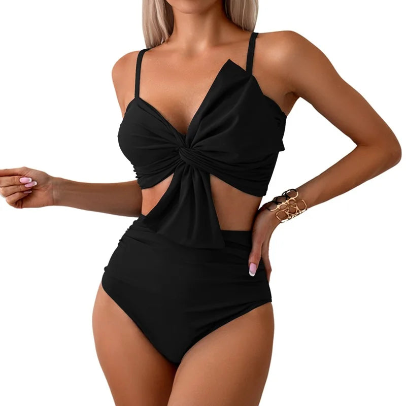 Woman Hot Spring Two Pieces Swimsuit with Briefs Women Sexy Biknis