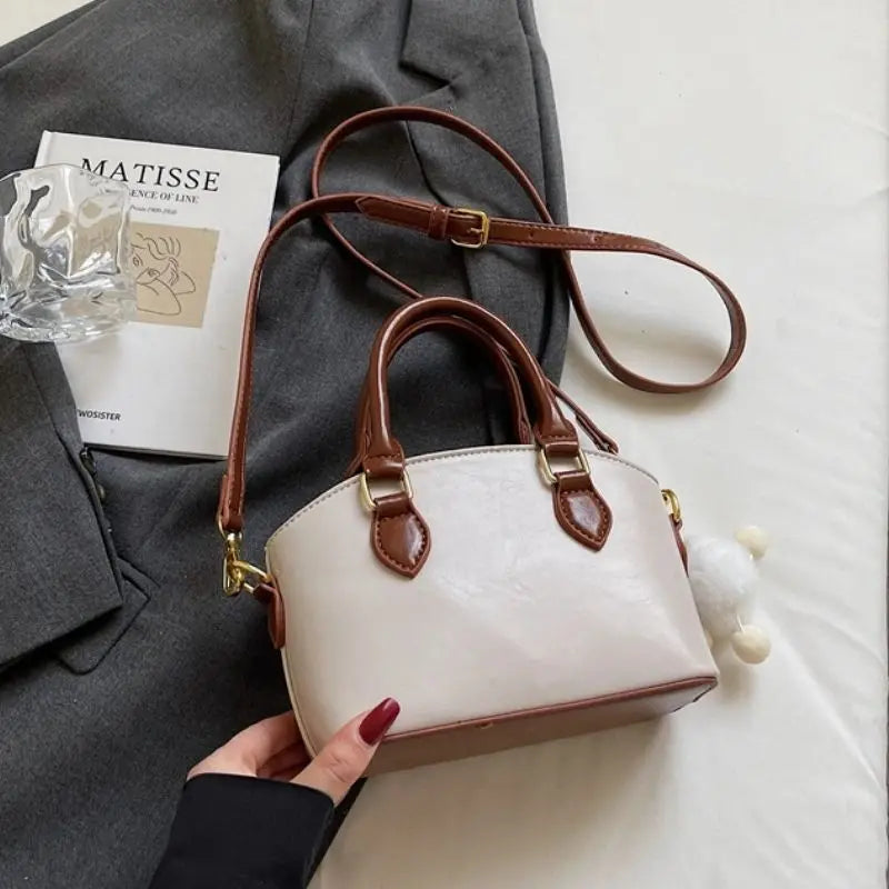 Women's Bucket Bag Crossbody Purse, Fashion Soft Cylinder Shoulder Bag with Adjustable Strap & Zip Top, Multi-Purpose