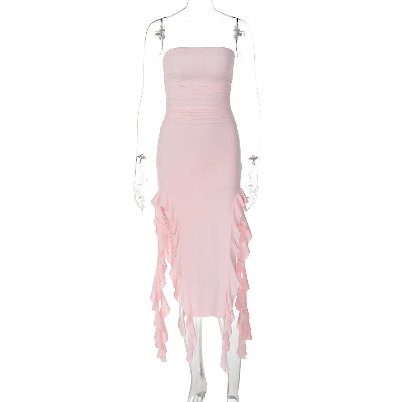 Summer Maxi Women's Dress Vintage Elegant black Fashion