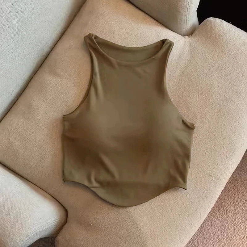 Summer Women Top with Cups Comfortable Top