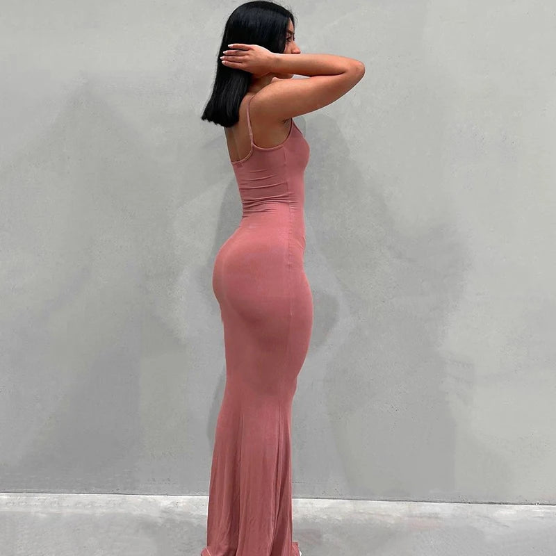 Women Backless Sexy Maxi Dress