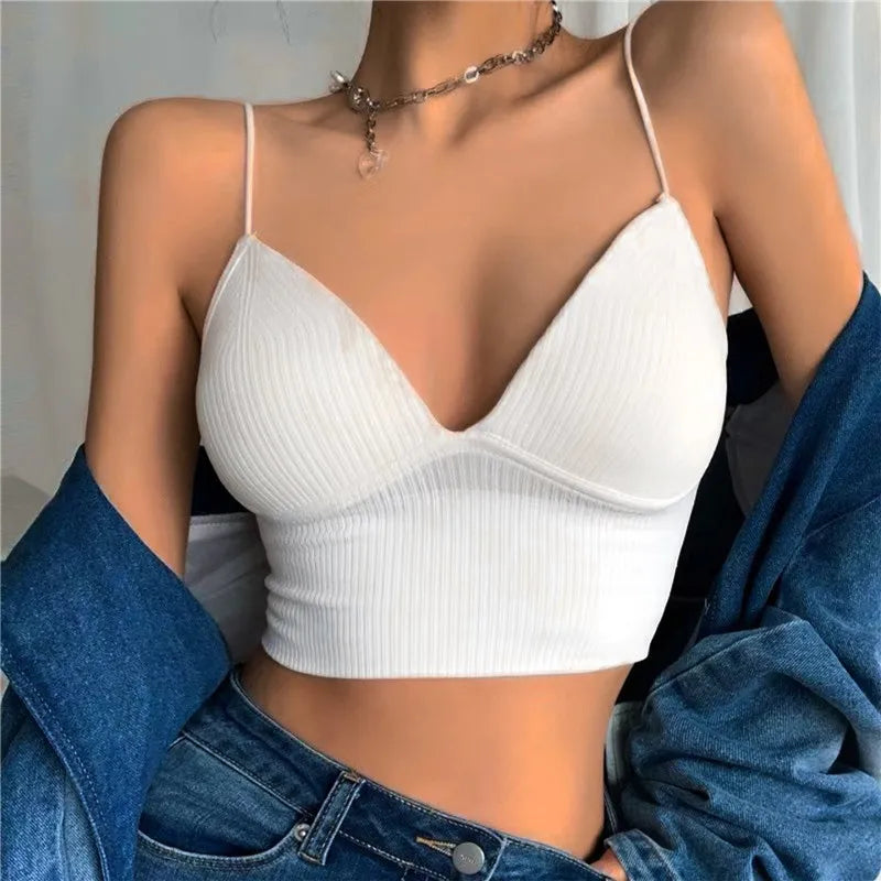 Women Tops Sexy Solid Crop Top Women