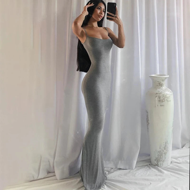Women Backless Sexy Maxi Dress